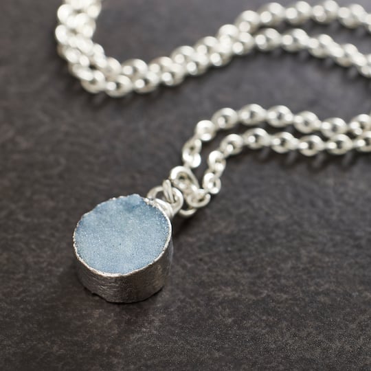 Round Dyed Quartz Charm by Bead Landing